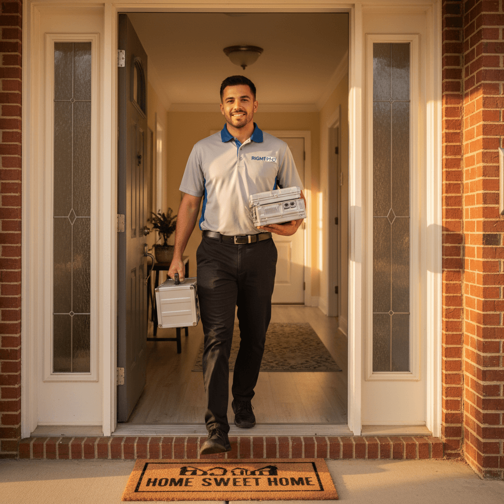 RightPro technician arriving at Cincinnati home for same-day appliance repair service